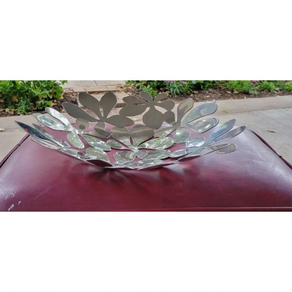 IKEA 'Flower Power' Stainless Fruit Bowl by Monica Mulder